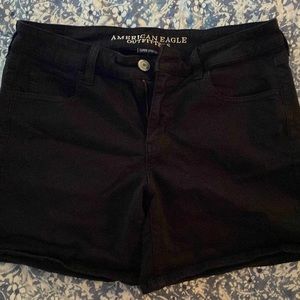 American Eagle Black Jean Shorts